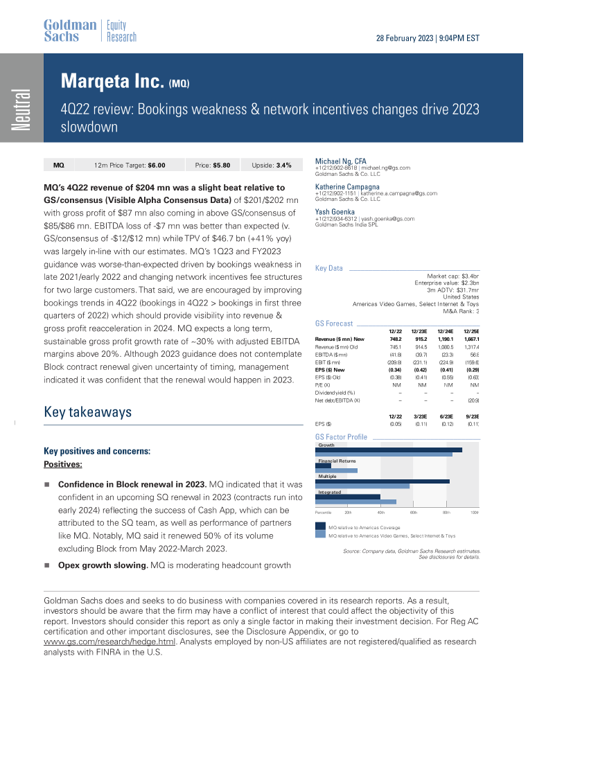 Marqeta Inc. (MQ)_ 4Q22 review_ Bookings weakness & network incentives changes drive 2023 slowdown(1)Marqeta Inc. (MQ)_ 4Q22 review_ Bookings weakness & network incentives changes drive 2023 slowdown(1)_1.png